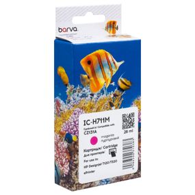 Картридж Barva HP 711 (CZ131A/CZ135A) 26 мл, Magenta (IC-H711M)