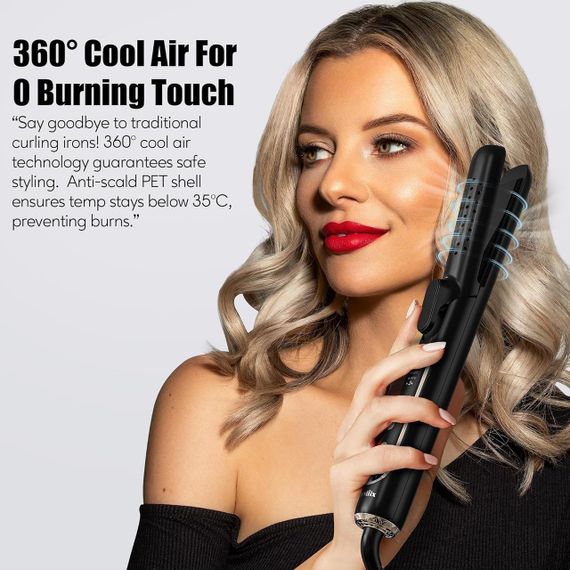 Стайлер Terviiix Airflow 360° для укладки волосся, випрямляч та плойка, з охолодженням, керамічним покриттям, чорний | Зображення 5