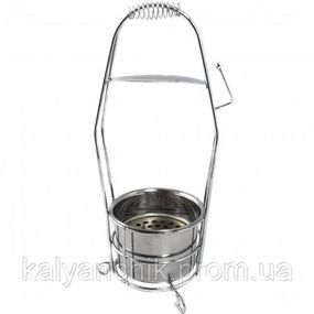 Корзина для угля Garden серебрянная