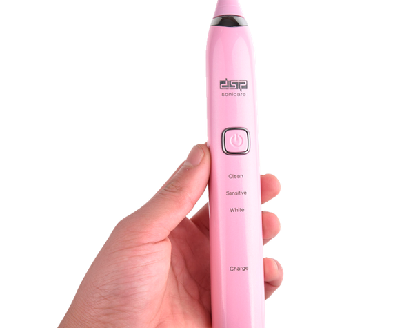 Електрична зубна щітка 3 режими/2 насадки DSP 80010A рожева 1.6W USB (DSP-80010A_529) | Зображення 2