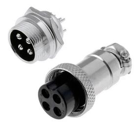 Штекер + разъем пара питания GX16-4P MIC334 MIC324