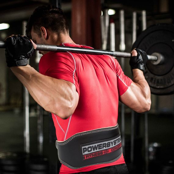 Пояс для важкої атлетики Power System PS-3100 Power шкіряний Black M | Зображення 6