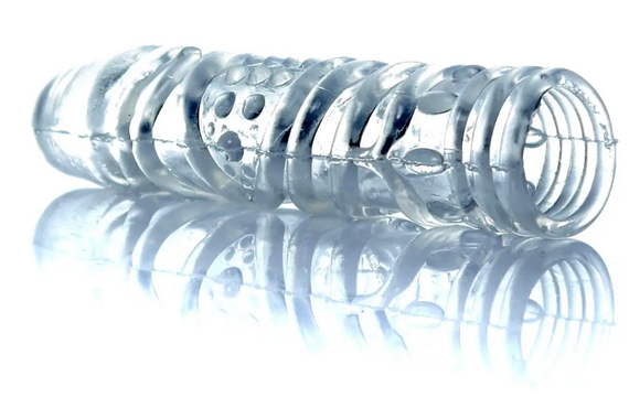 Рельефная насадка-презерватив Boss Series без вибрации Sex Aura | Зображення 3