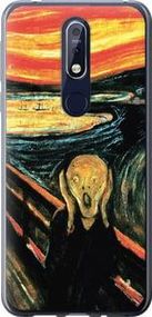 Чохол на Nokia 7.1 Крик Мунка із силікону FCh_036319