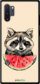 Чохол на Samsung Galaxy Note 10 Plus Єнотик з кавуном "4605b-1756-2448"