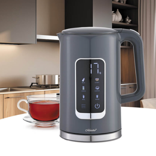 Електрочайник 1,7л 2200W (диск) сенсорна панель MR-024-GREY Maestro | Зображення 1