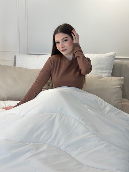 Ковдра двоспальна силіконова Viluta Relax 21419 170x210 см кремова | Зображення 7