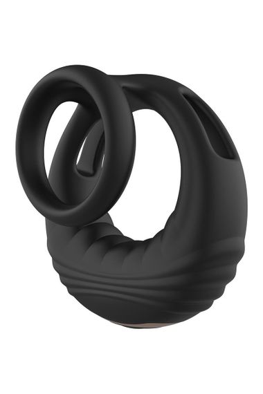 Ерекційне віброкільце Dreamtoys Ramrod з пультом, чорне Sex Aura | Зображення 1
