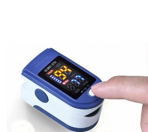 Портативный пульсометр оксиметр на палец Pulse Oximeter LK87 | Зображення 1