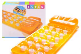 Матрас надувной пляжный для плавания Intex 188 х 71 см Оранжевый