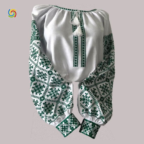 Рубашка Украинская вышиванка  555305114 цвет белый размер 5XL