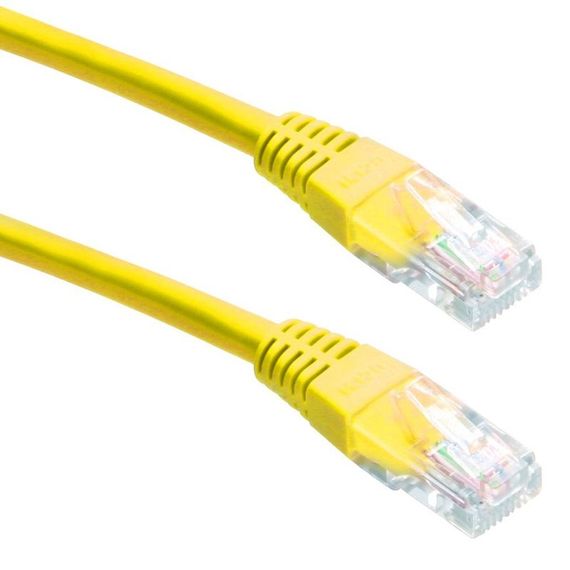 Патч корд Cablexpert PP22-1M/Y, FTP, литий,  50u" штекер із фіксатором, 1 м, жовтий | Зображення 1