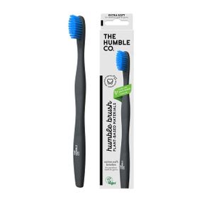 Зубна щітка Humble (CS89016S) синя, для дорослих/підлітків (екстрам'яка, ручка-пшеничний крохмаль)