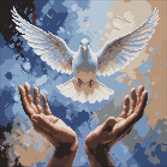 Алмазна мозаїка "Руки добра" ©art_selena_ua AMO8200, 40х40 см