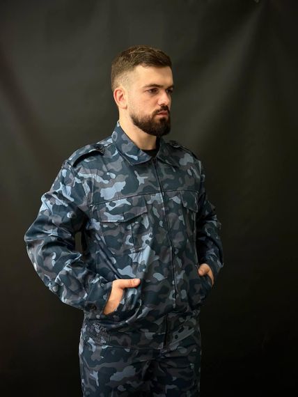 Камуфляжний костюм для охоронців Синій | Зображення 1