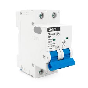 Автоматический выключатель DC CHNT CB-63DC 2P 63A,DC500V,6kA,DIN,86x36x49.5mm