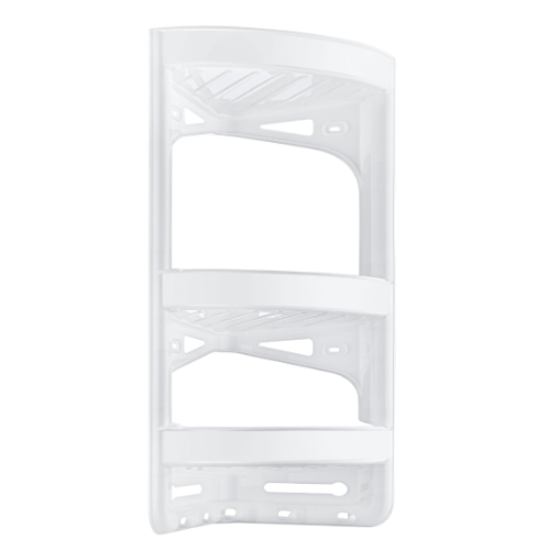 Полиця для ванної кімнати кутова пластик білий OZER-B-009 ELIF