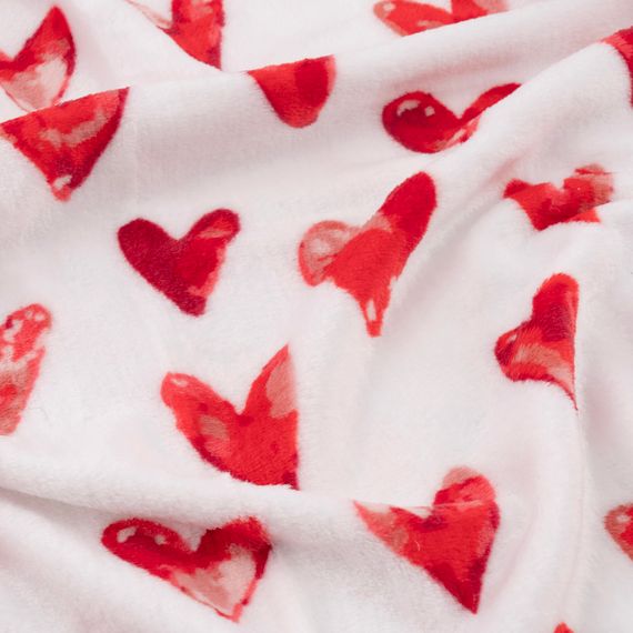 Плед Ardesto Flannel 160х200см, 100% поліестер, сердечка (ART0125PB) | Зображення 1