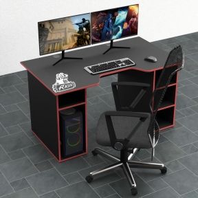 Стол компьютерный Comfy-Home Rasin RS-2 черныйкрасный
