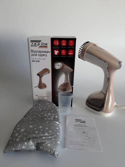Відпарювач вертикальний ручний для одягу Zepline ZP-210-Beige 2000 Вт бежевий | Зображення 3