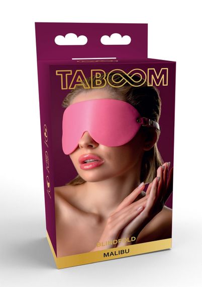 Маска на очі Taboom Malibu, з веганської шкіри, рожевий Sex Aura | Зображення 6