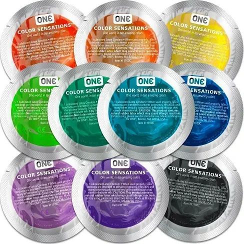 Кольорові презервативи ONE Color Sensations | Зображення 2