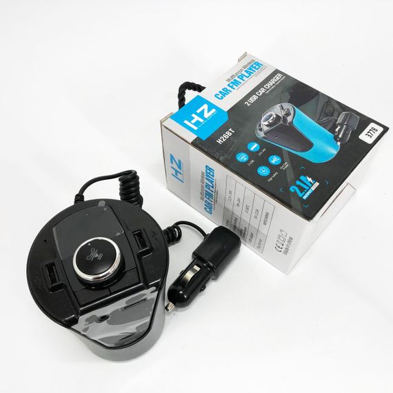 Автомобільний FM-трансмітер модулятор HZ FM MOD H26+BT (BX6) живлення від прикурювача з Bluetooth | Зображення 9