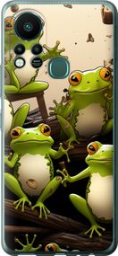 Чехол на Infinix Hot 11S Жабки "5656u-2757-17620"
