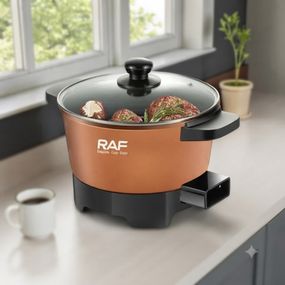Каструля електрична R.5427 2.5L RAF / Електрокаструля 2,5л / Каструля 650Вт