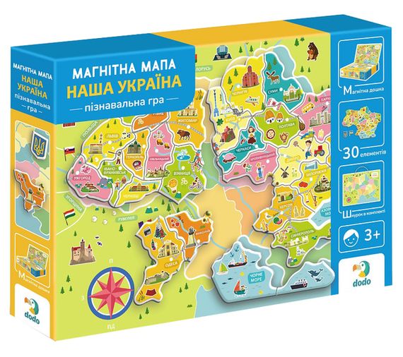 Магнітна гра Dodo Мапа України (200268)