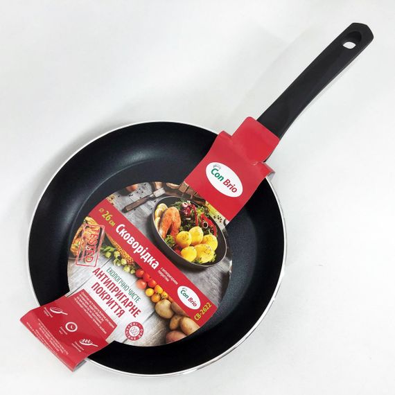Сковорода 26 см Con Brio СВ-2622 FULL INDUCTION, Сковорода з індукційним дном, антипригарна сковорода | Зображення 2