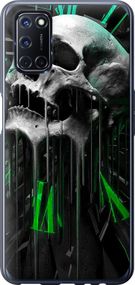 Чехол на Oppo A52 Череп-часы "4100u-1930-17620"