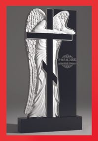 Одинарный эксклюзивный фрезерный памятник из гранита
