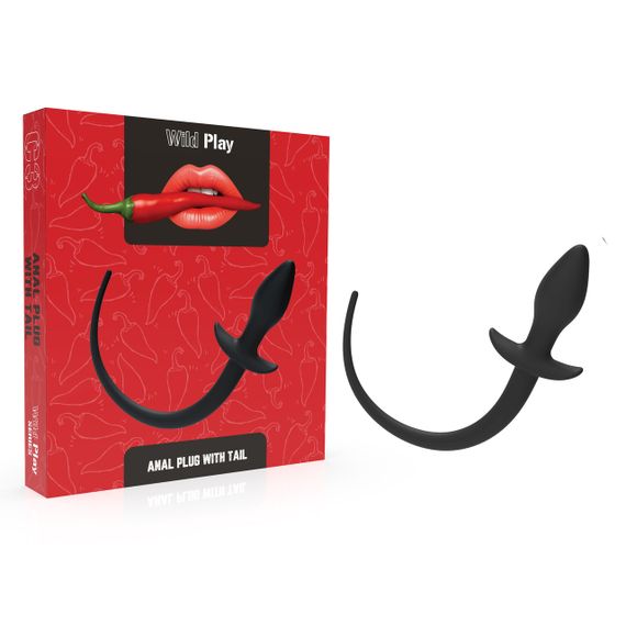 Анальна пробка - Erospace Wild Play Anal Plug With Tail C3 sexstyle