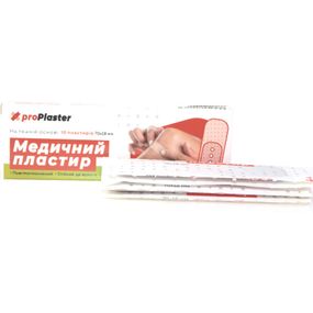 Пластир медичний Pro Plaster ткан. осн. 10 шт