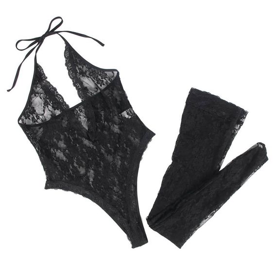 Комплект боді та панчохи Star Night чорні XS-S sexstyle | Зображення 7