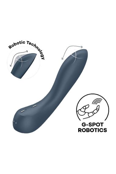 Вибратор с механизмом движения вверх и вниз Satisfyer G-Spot Wave 4 серый sexstyle