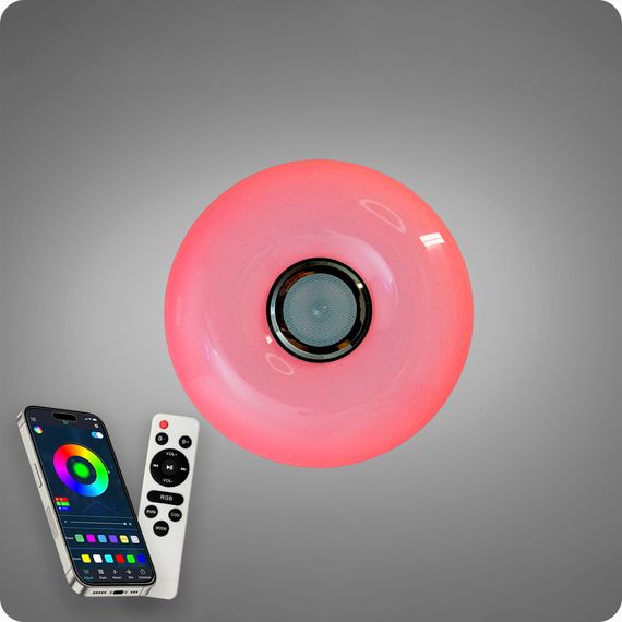Люстра світлодіодна 517 Dlight RGB з пультом і  колонкою 70Вт Білий (02161) | Зображення 3