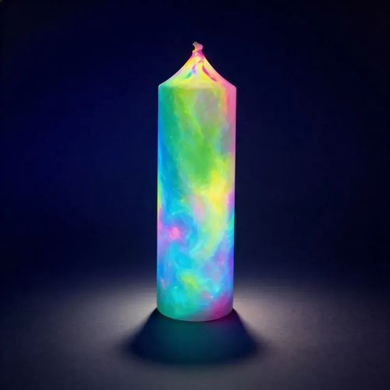 Свічка циліндр люмінесцентна GlowKink низькотемпературна, VIP-концентрація, різнокольорова, 251 г Sex Aura | Зображення 2