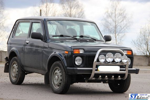 Кенгурятник QT007 (нерж.) для Lada Niva та Urban | Зображення 4