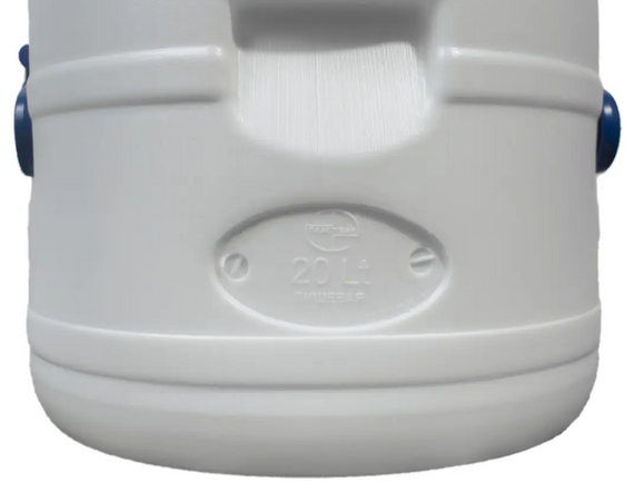 Бочка пластиковая 20л пищевая белая бидон  широкая горловина для солений,меда,молока | Зображення 3