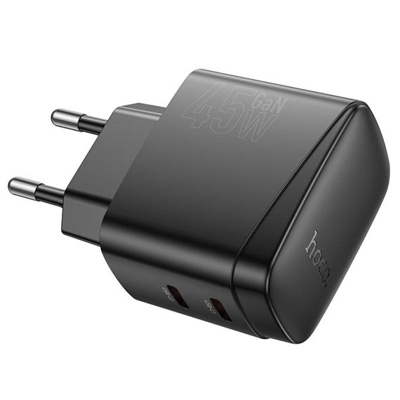 МЗП Hoco CS62A Bright PD45W (2USB-C) Black | Зображення 2