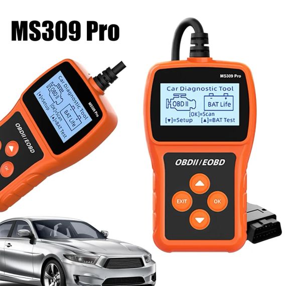 Сканер MS309PRO OBD2, діагностичний інструмент, тестер акумулятора, зчитувач кодів несправностей | Зображення 3