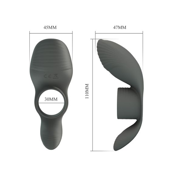 Ерекційне кільце - Pretty Love Master Ring Cock Ring Black sexstyle | Зображення 8