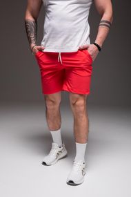 Мужские шорты из плащевки внутри с сеткой RA2031/1  цвет красный, размер XL