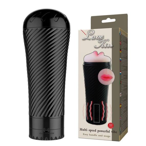 Мастурбатор ротик з вібрацією-Love Kiss, BM-00900T31Z-1 Sex Aura