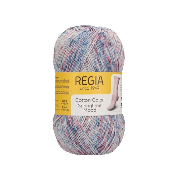 Пряжа шкарпеткова з бавовною Regia Cotton Color Springtime Mood, 04084 | Зображення 1