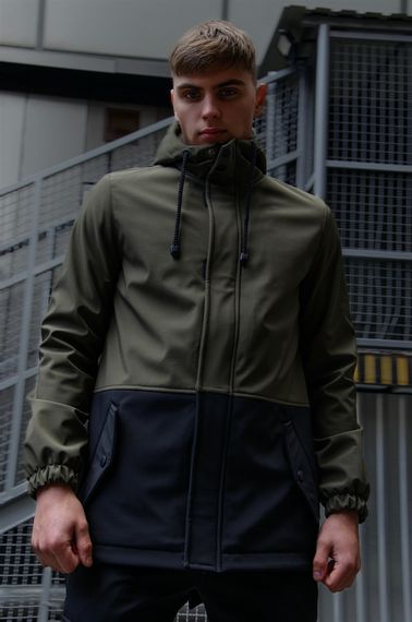 Куртка softshell Intruder "Citizen" хакі-чорна | Зображення 7