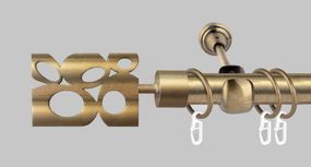 Карниз для штор однорядний металевий 25 мм, Бисетте