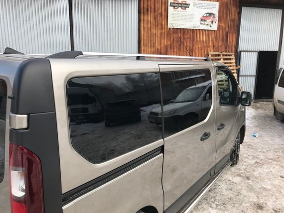 Рейлінги Хром Коротка база, пластикові ніжки для Nissan NV300 2016-2024 рр | Зображення 2